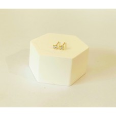 Σκουλαρίκια Μονόπετρα Καρφωτά Χρυσά 9Κ 3mm (E260 - ER3642)